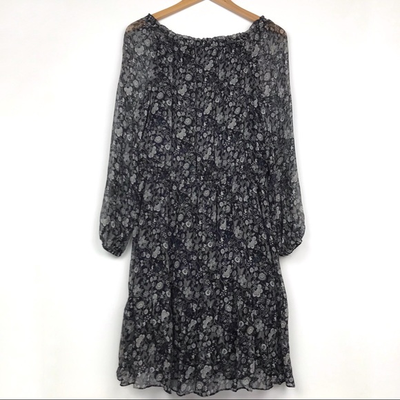 Elie Tahari 100% Silk Sheer Boho Midi Dress - Picture 2 of 8